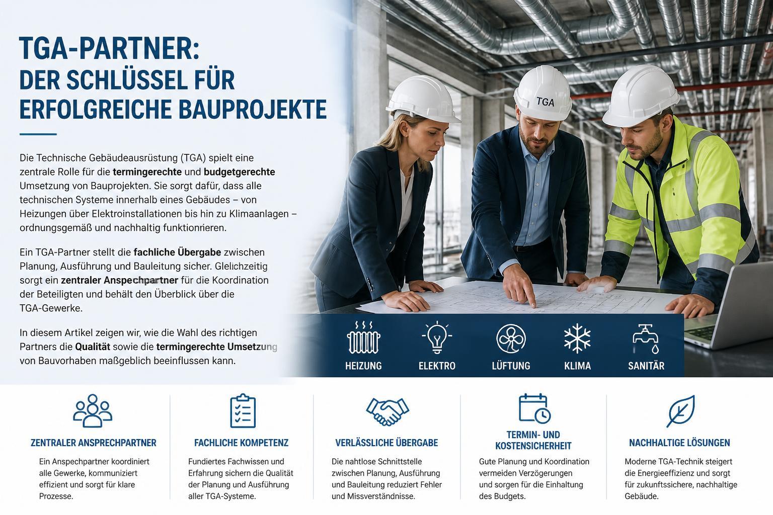 Warum der richtige TGA-Partner für Bauprojekte entscheidend ist